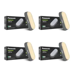 Panasonic 20W LED Outdoor Bulkhead (Warm White, Pack of 4)