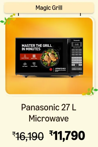 Image of Panasonic 27L Microwave Oven @ ₹11790 on Big Billion Day Sale