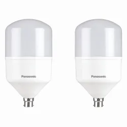 Panasonic 50W B22 LED Cool Day Light Bulb, Pack of 2, (PBUM04507-pk2)