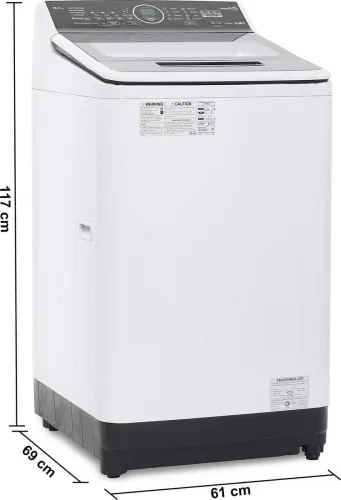 Image of Panasonic 8 kg Fully Automatic Top Load White, Grey (NA-F80A5HRB)