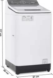 Panasonic 8 kg Fully Automatic Top Load White, Grey (NA-F80A5HRB)