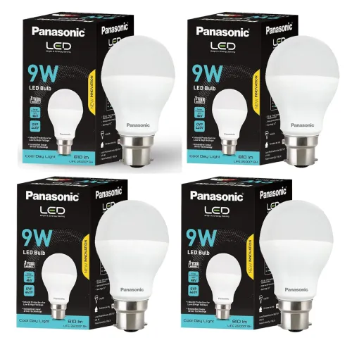 Image of Panasonic Dura Saver 9W B22 LED Bulb * Pack of 4