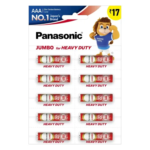 Image of Panasonic Jumbo Zinc Carbon AAA Batteries, Po10