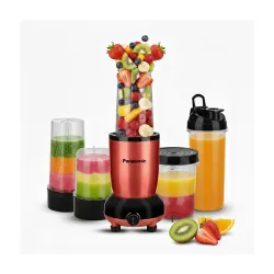 Panasonic Nutriturbo Blender with 5 Jars | Powerful 600W Max Locked Motor | Juicer, Blender & Grinder | Copper Motor & Safety Lock | Multipurpose Kitchen Appliance