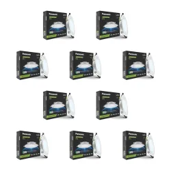 Panasonic Polycarbonate 9W Round Conceal Downligh Pack Of 10
