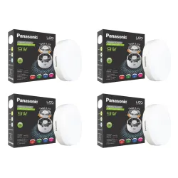 Panasonic 9W LED Round Downlight for Ceiling | Twist & Fit Round LED Modular Surface Ceiling Light for Home & Hall (Cool White,PDLM22097-4)