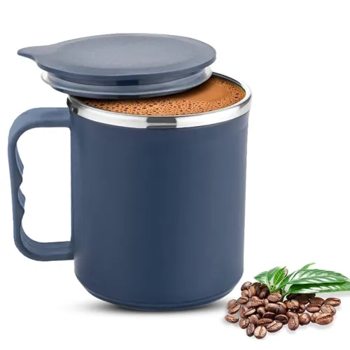 Image of PANCA Coffee Mug with Lid Insulated Stainless Steel for Tea Milk Mug