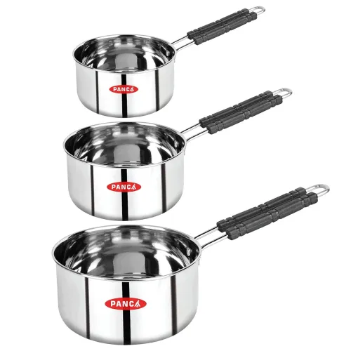 Image of Panca Stainless Steel Sauce Pan Set of 3