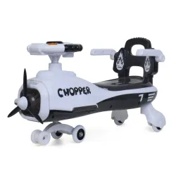 Panda Baby Ride-On Swing Car Chopper Black White