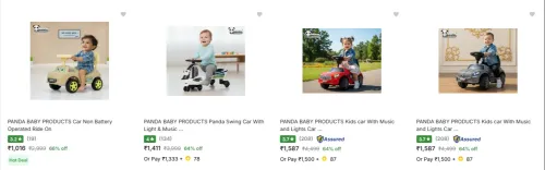 Image of Panda Baby Products Push Rideons at minimum 60% Discount