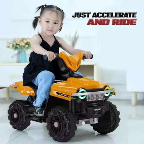 Image of Pandaoriginals Falcon Atv Ev Music & Lights, Forward and Backward Gear, Built in MP3 player Car Battery Operated Ride On
