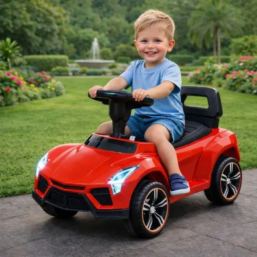 Image of Pandaoriginals Kids music and lights, 1 to 4 years, kids toy on mc laren Car Non Battery Operated Ride On (Red)