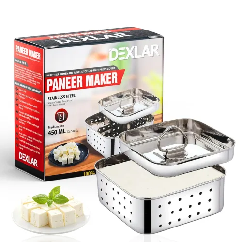 Image of Paneer Maker Steel – Stainless Steel Paneer Maker Mould Press