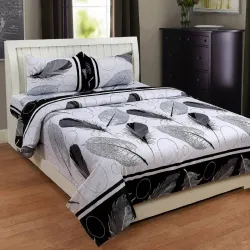 Panipat Textile Hub 140 TC Microfiber Double Flat Bedsheet