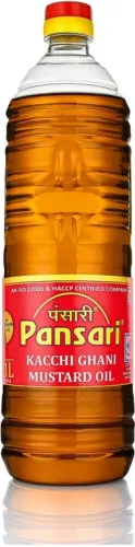 Image of Pansari Kacchi Ghani Mustard Oil Plastic Bottle  (1 L)