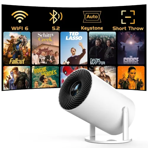 Image of Panseba Smart Mini Projector Wifi 6 Bluetooth 1080P