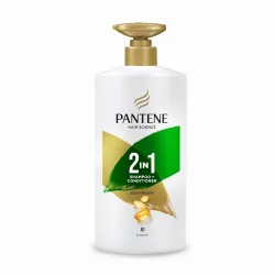 Pantene Advanced Hairfall Solution, 2in1 Silky Smooth Care Shampoo + Conditioner, Pack of 1, 650ML, Green