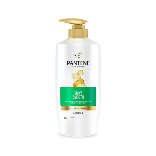 Image of Pantene Advanced Hairfall Solution, Silky Smooth Care Shampoo, Pack of 1, 650ML, Green