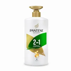 Pantene Advanced Hairfall Solution, 2in1 Silky Smooth Care Shampoo + Conditioner, Pack of 1, 650ML, Green