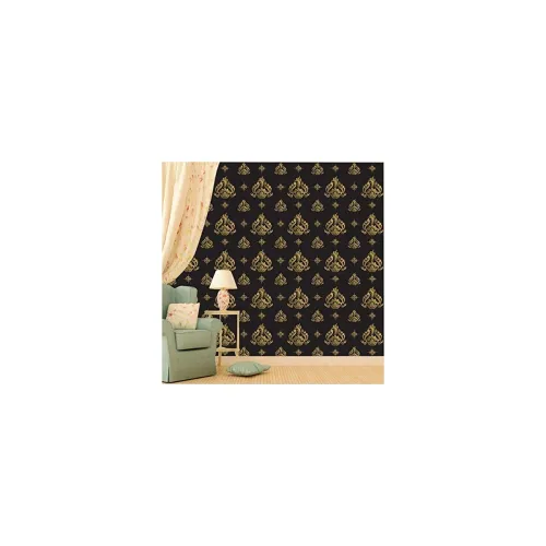 Image of Paper Plane Black & Gold Wallpaper – 10 Sq Ft
