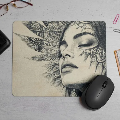 Image of Paper Plane Design Mouse Pad