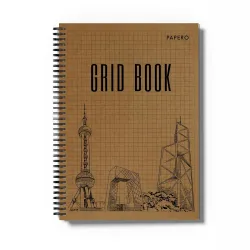 PaperO Professional A5 Square Grid Notebook 