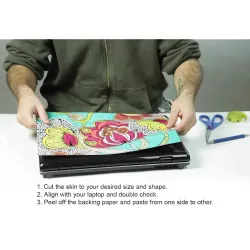 PAPER PLANE DESIGN Laptop Skin Cover and Mouse Pad Combo