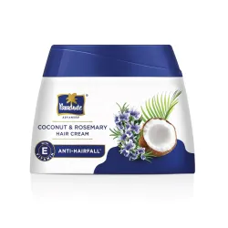 Parachute Advanced Coconut & Rosemary Hair Cream 210ml | Anti – HairFall | 10X Breakage Reduction | 2X Smoother, Softer 