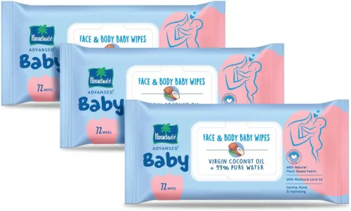 Image of Parachute Advansed Baby, Face & Body Baby Wipes, Virgin Coconut Oil & 99% Pure Water, pH Balanced (216 Wipes)