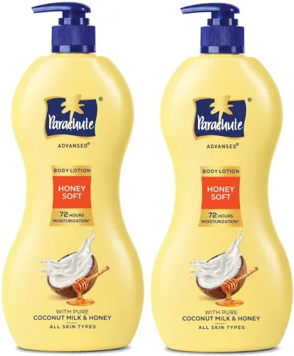 Image of Parachute Advansed Honey Soft Body Lotion, 100% Natural, Dry Skin Moisturizer, Silky Smooth Skin (800 ml)
