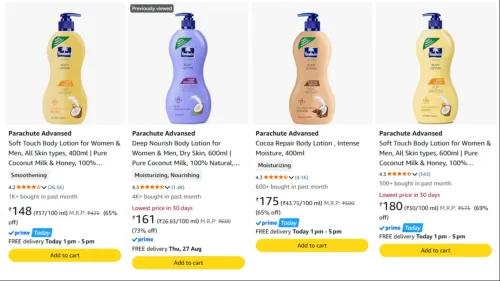 Image of Parachute Advansed Body Lotion upto 73% Discount