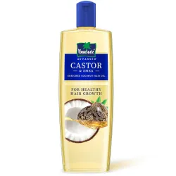 Parachute Advansed Castor & Shea enriched Coconut Hair Oil 300ml | Up to 10x Stronger Hair| Moisturizes & Nourishes Hair