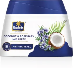 Parachute Advansed Coconut & Rosemary Hair Cream, 10X Hair Breakage Reduction, 2X Smoother Hair Hair Styler (210 ml)
