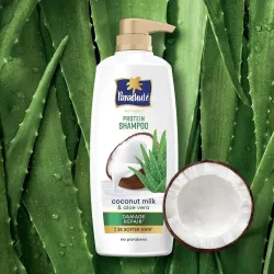 Parachute Advansed Damage Repair Protein Shampoo Up To 3X Softer Hair Coconut Milk & Aloe Vera (1 L)