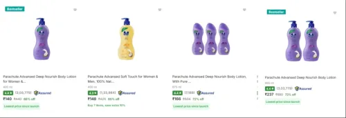 Image of Parachute Advansed Moisturizer upto 73% Discount
