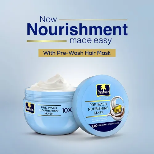 Image of Parachute Advansed Pre- Wash Nourishing Hair Mask for Scalp & Hair, 10X Stronger & Smoother Hair (250 ml)
