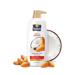Parachute Advansed Protein Shampoo with Coconut Milk & Almond | Up to 2X smoother hair | Silky smooth | Protein Lock Technology | Paraben free | For Men & Women | 1.2L