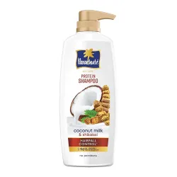 Parachute Advansed Protein Shampoo with Coconut Milk & Shikakai | Up to 96% Hair Fall Reduction & up to 23X Hair Fall Control | Protein Lock Technology | Paraben free | For Men & Women | 650...