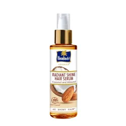 Parachute Advansed Radiant Shine Hair Serum | Coconut & Almond | 48 Hr Frizz Control | 4X Shiny Hair | 100ml