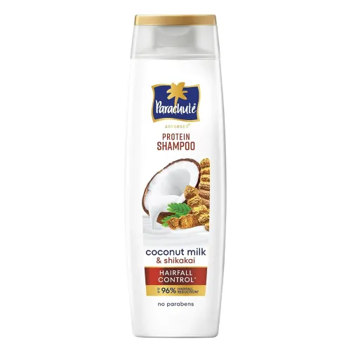 Image of Parachute Advansed Protein Shampoo with Coconut Milk & Shikakai | Up to 96% Hair Fall Reduction & up to 23X Hair Fall Co