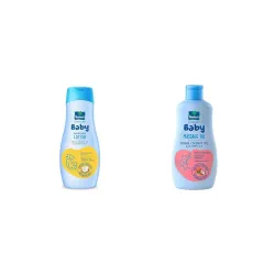 Parachute Advansed Baby Lotion 410ml & Baby Massage Oil for New Born 200ml | Doctor Certified | Virgin Coconut Oil | Pac