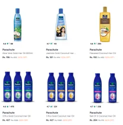 Parachute Hair Oil @ Flat 60% Discount
