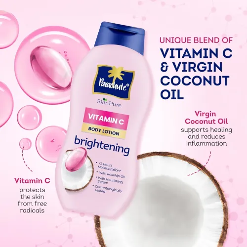 Image of Parachute SkinPure Body Lotion with Vitamin C 400 ml