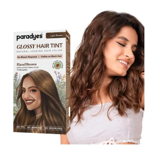 Image of Paradyes No-Bleach Glossy Hair Tint – Hazel Brown