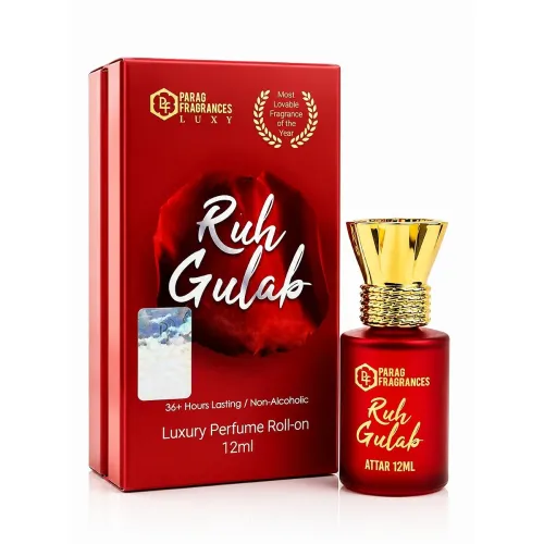 Image of Parag fragrances Ruh Gulab Attar 12Ml For Religious & Personal Use/Natural