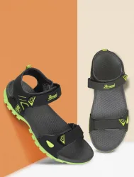 Paragon Men K1425G Mens Stylish Lightweight & Durable Grey- Green Velcro