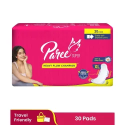 Paree Super Soft Sanitary Pads For Women|Xl-30 Pads Each
