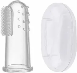 Parhat NEW Silicon Baby Finger Toothbrush