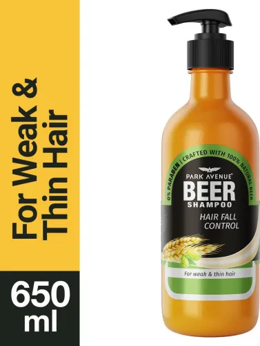 Image of PARK AVENUE Beer shampoo - Anti Hair Fall  (650 ml)