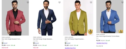 Image of PARK AVENUE Blazers Upto 70% Discount